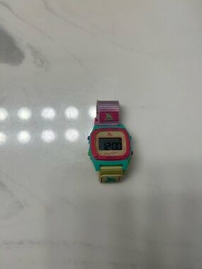 Shark free style watch in color way sour apple.